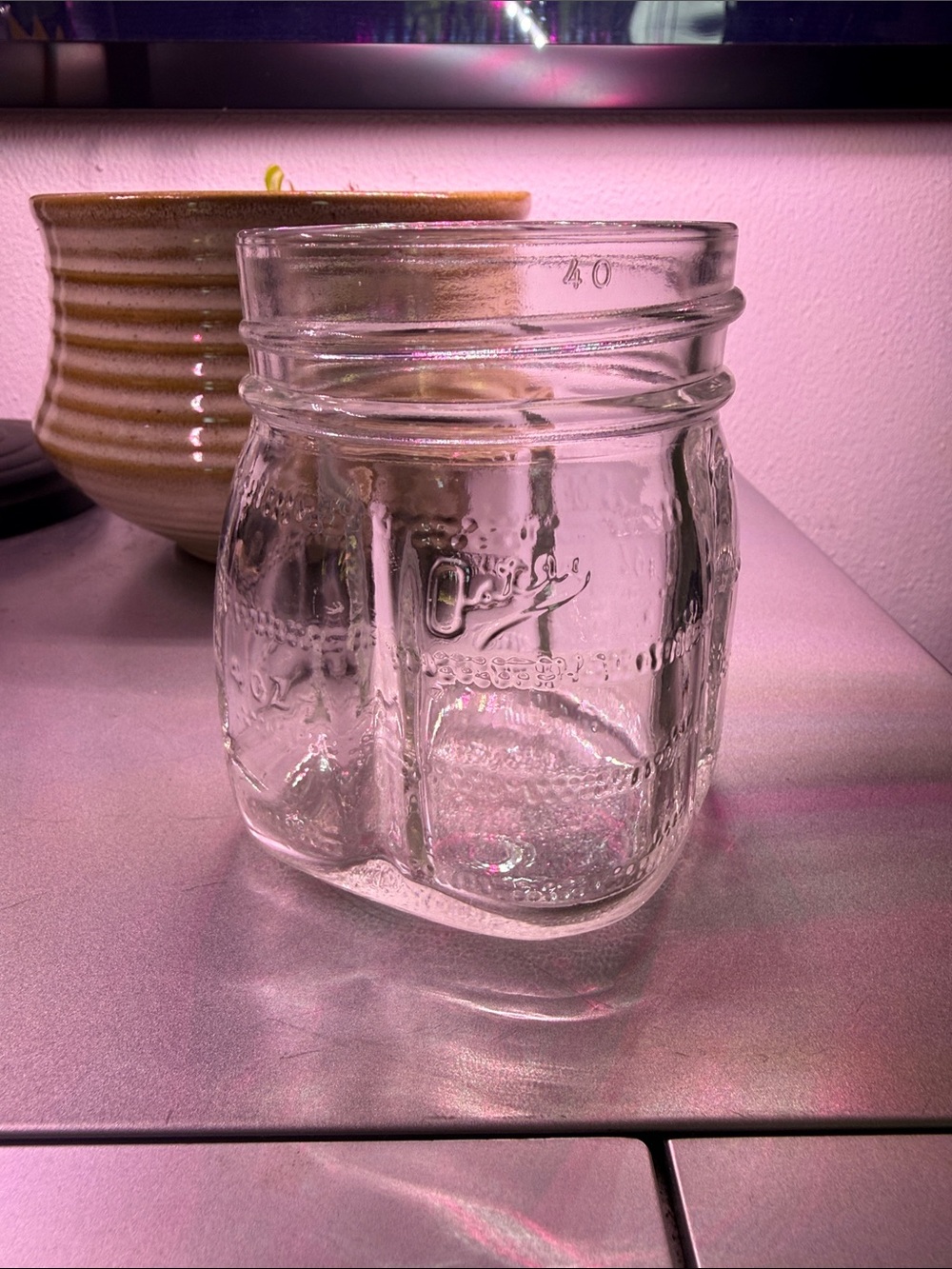 VTG Oster Osterizer "Mini Blend & Store" glass jar